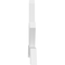 Ekena Millwork Vanguard Architectural Grade PVC Gable Bracket, 96"W x 44"H x 4"D x 6"F, 11/12 Pitch GBP096X44X0406VAN00 - alternate 3
